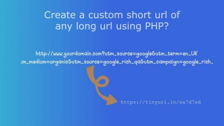 How to create a Custom short URL using PHP?